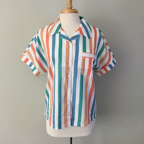Striped Courrier Button Down - Picture 1 of 11